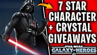 Big 7 Star Darth Vader + Anakin Skywalker, Crystals, and Shard Shop Giveaways for SWGoH!