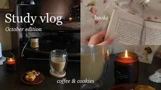 study vlog | autumn version | a lot of studying | coffee and cookies 🍪 | autumn in the city