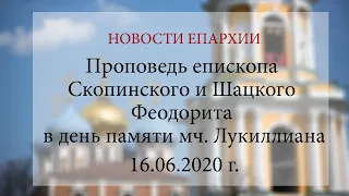 Проповедь епископа Скопинского и Шацкого Феодорита в день памяти мч. Лукиллиана (16.06.2020 г.)