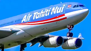 22 CLOSE UP Landings and Take offs | A340 B787 A320 B747 | Auckland Airport Plane Spotting