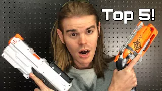 NERF TOP 5 BEST Nerf PISTOLS Of All Time!