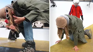 FIRST TIME ICE SKATING | Parenting GOALS Or Parenting FAIL?