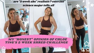 Chloe Ting’s new 2 week shred challenge / results + my honest *UNPOPULAR* opinion