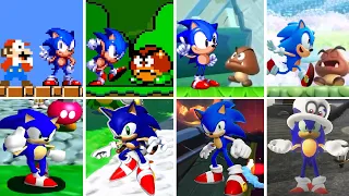 Evolution of Sonic Vs First Level in Super Mario Games (1985-2024)