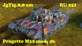 8,8 cm Pak 43 Jagdtiger ● Progetto M35 mod. 46 ● Spähpanzer Ru 251 - WoT Blitz UZ Gaming