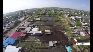 В Канске начали откачивать воду с затопленных участков