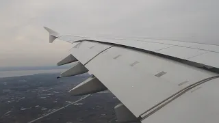 Emirates A380 | wingview landing Tokyo Narita 16R | (HD)