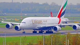 42 HEAVY LANDINGS & TAKE OFFS | A380, B747F, A350, B777 | Amsterdam Schiphol Airport Spotting