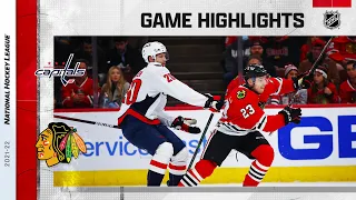 Capitals @ Blackhawks 12/15/21 | NHL Highlights