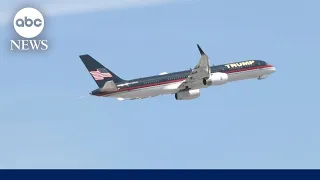 Trump's airplane leaves Palm Beach International Airport for New York