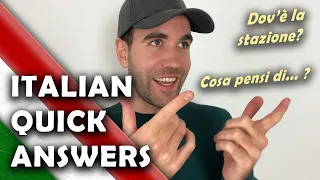 6 quick Italian responses you should know!