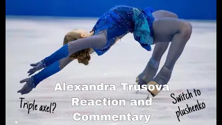 The Russians: Alexandra Trusova’s free program and switch to plushenko