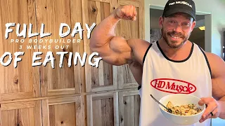 Full Day of Eating Vlog | 3 WEEKS OUT | PRO DEBUT PREP SERIES | IFBB PRO JUSTIN SHIER