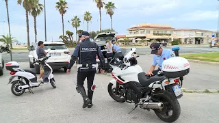 Controlli a tappeto su bici elettriche e ciclomotori