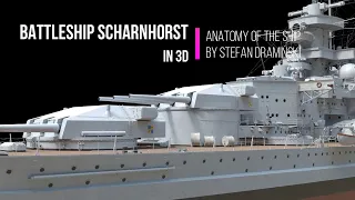 Battleship Scharnhorst in 3D - Anatomy of the Ship by Stefan Dramiński