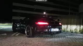 Mercedes AMG GT R sound, exhaust sound, revs, cold start, interior sound