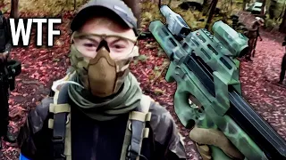 Airsoft Players React to 1,600rpm  Novritsch P90 (OUCH)