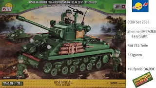 COBI 2533 M4A3E8 Sherman "Easy Eight" 👍 Review