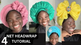 HOW TO TIE YOUR TULLE NET SCARF || HEADWRAP TUTORIAL / TURBAN