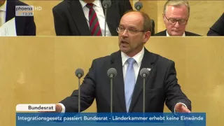 Bundesrat: Debatte zum Integrationsgesetz am 08.07.2016