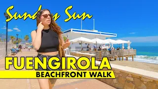 Fuengirola beachfront walk - April 2024 - Costa del Sol Spain immersive virtual tour