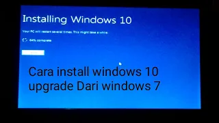 Cara format windows 10 guna pen drive upgrade Dari windows 7 Bahasa melayu