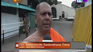 News 1st : Ven. Seelarathana Thera visits former MP Duminda Silva at the Welikada prison