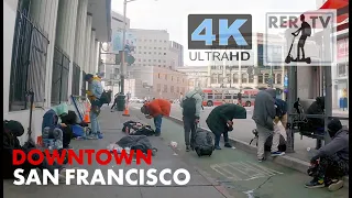 Zombie Land 🥹🇱🇷 Downtown San Francisco 4K UHD No Commentary e scooter Street Tour