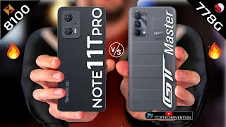 Redmi Note 11T pro vs Realme Gt Master Camera | Body | AnTuTu | Benchmark  Full Comparison.