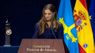 Princess Leonor's all 5 speeches from Princess of Asturias Awards 2023 (ENG SUB)