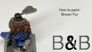 How to Paint Brown Fur