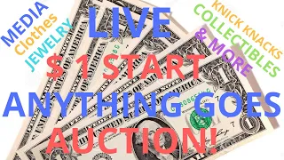 LIVE $1 Start "Anything Goes" Auction Sat. 5/9 At 2pm EST With Guests!