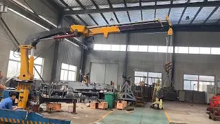 3 ton telescopic knuckle boom crane Marine 3 Ton Knuckle Boom Hydraulic Cranes