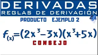 Derivada de un producto | Ejemplo 2 consejo