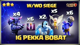 SWAGGED! TH11 PEKKA BOBAT ATTACK | Best Th11 Attack Strategy | W/Wo Siege | Clash of Clans COC