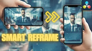 How to Use SMART REFRAME in Davinci Resolve 18