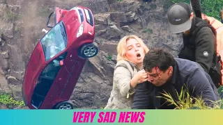 Very Sad News : Emmerdale films dramatic clifftop car crash.