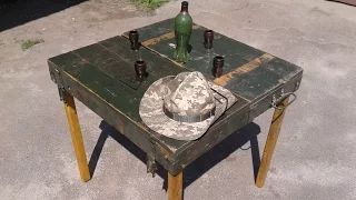 Складной стол для пикника своими руками из армейского ящика видео
