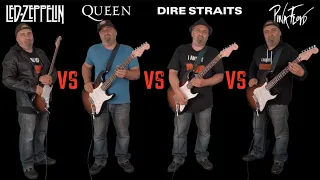 Led Zeppelin VS Queen VS Dire Straits VS Pink Floyd (Guitar Battle)