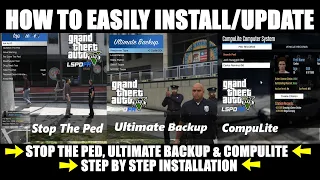 How To Install StopThePed, Ultimate Backup & Compulite (Bejoijo Plugins Updated) #LSPDFR