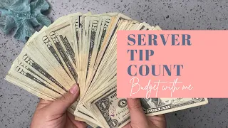 Weekly Income as a Server | Tip Count | Budget set up for the week
