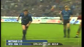 Inter - Roma 2-0 - Coppa U.E.F.A. 1990-91 - finale - andata