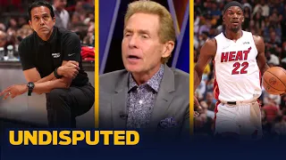 Jimmy Butler, Erik Spoelstra get into HEATED argument during Heat vs. Warriors | NBA | UNDISPUTED