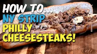 Classic Philly Cheesesteak Recipe using NY Strip Steak! | Dad Bod BBQ