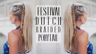 EASY FESTIVAL BRAIDED PONYTAIL | Hollie Hobin