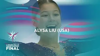 Alysa Liu (USA) | Ladies Free Skating | ISU GP Finals 2019 | Turin | #JGPFigure