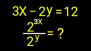 An Interesting Algebra Olympiad Math | (2^3x)/(2^y) =?