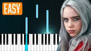 Billie Eilish - "Ocean Eyes" 100% EASY PIANO TUTORIAL