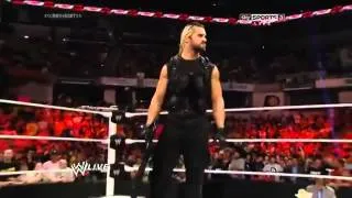 WWE Raw June 2nd 2014 - Seth Rollins BACKSTABS The Shield And JOINS Evolution - 100% real video!!