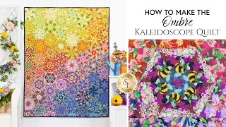 How to Make the Ombre Kaleidoscope Quilt | a Shabby Fabrics Tutorial
